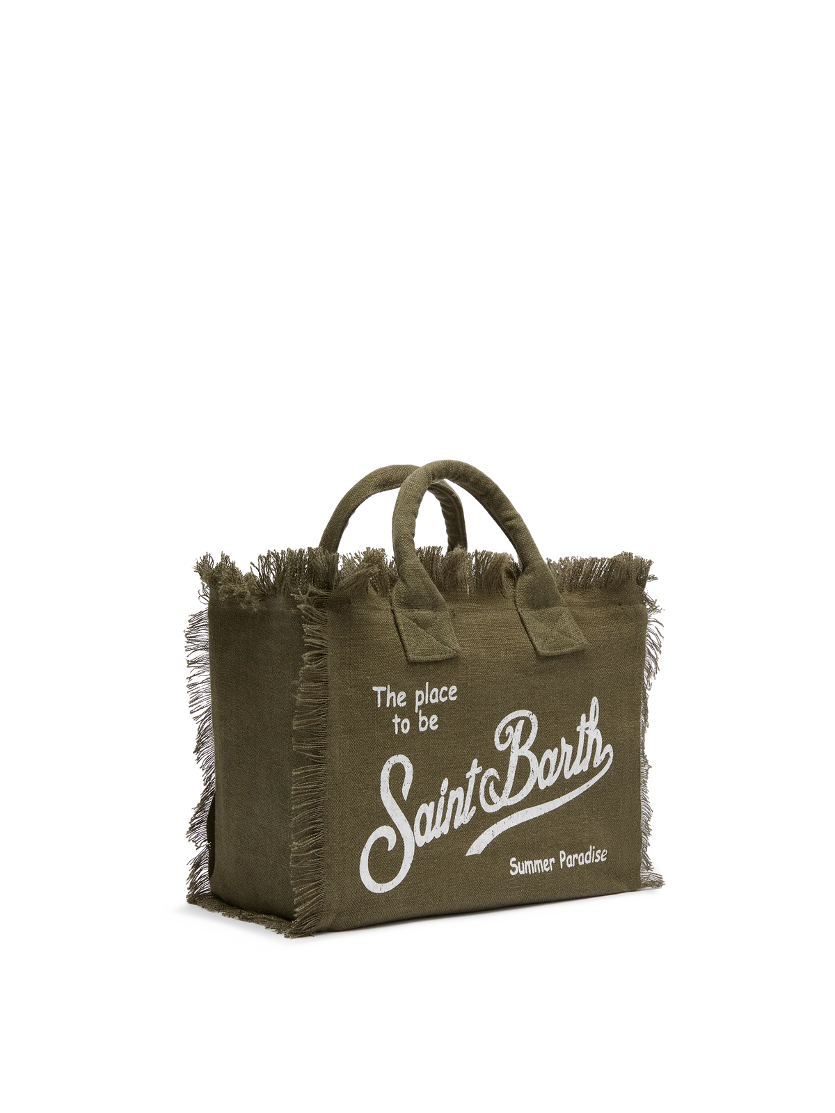 Colette military green handbag in 100% LINEN