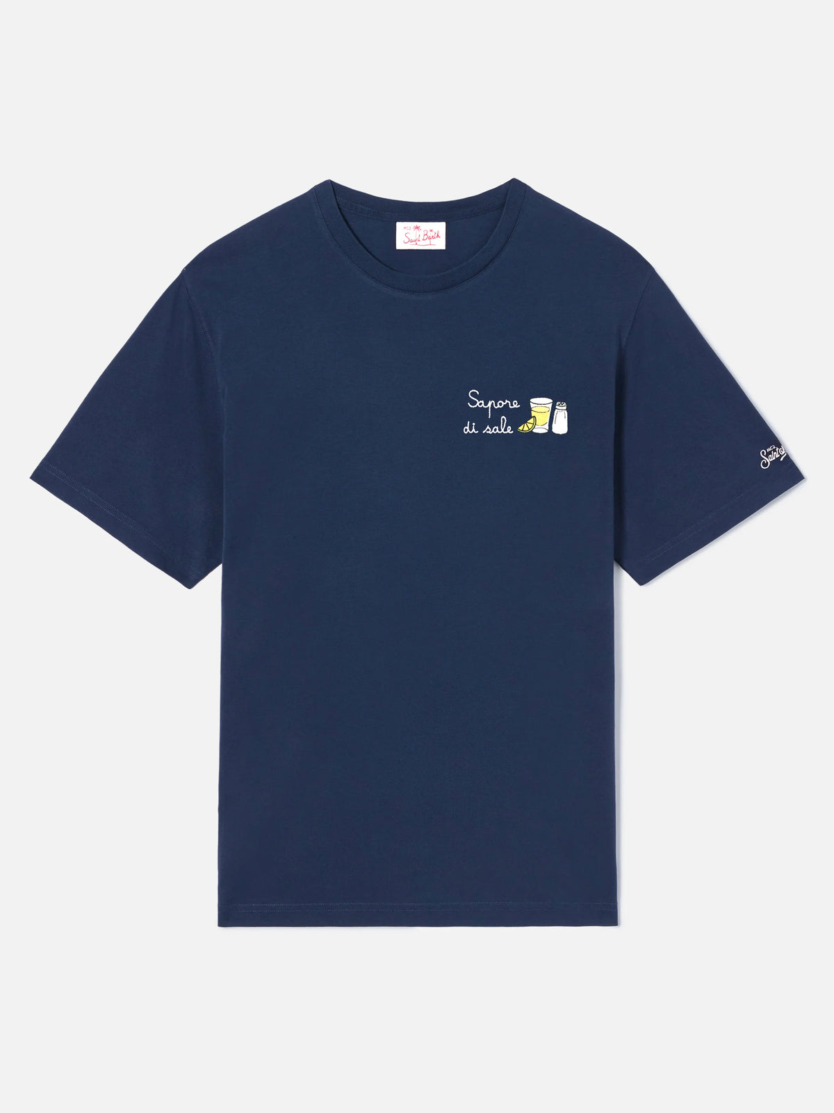 Blue Portofino T-shirt with Sapore Di Sale embroidery