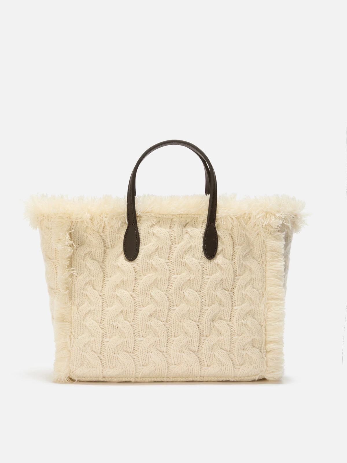 Colette Wool Braid white bag with rhinestones