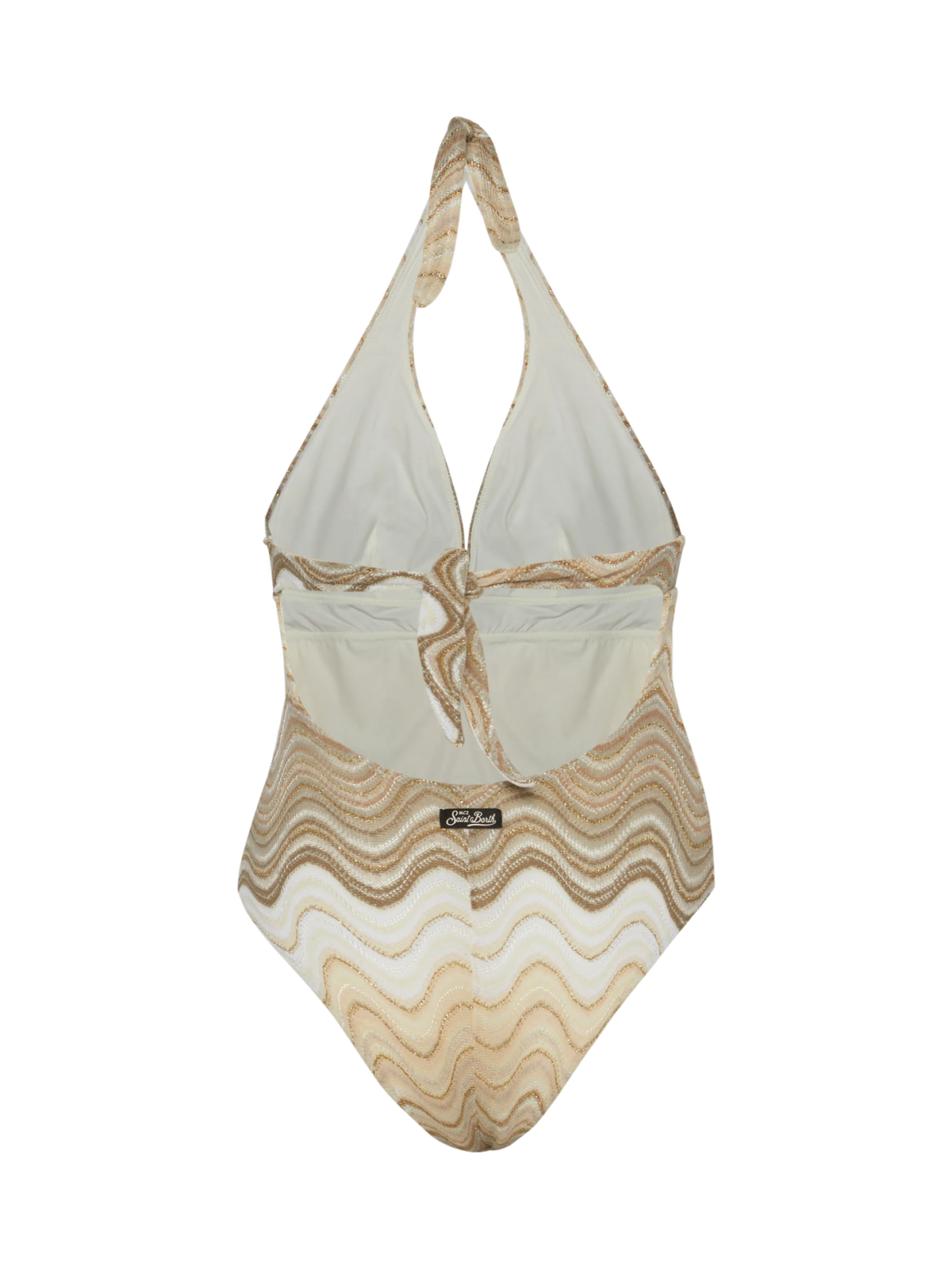 Marylin raschel wavy one-piece swimsuit