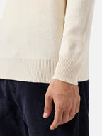 Beige stretch fabric trench Elbert with welt