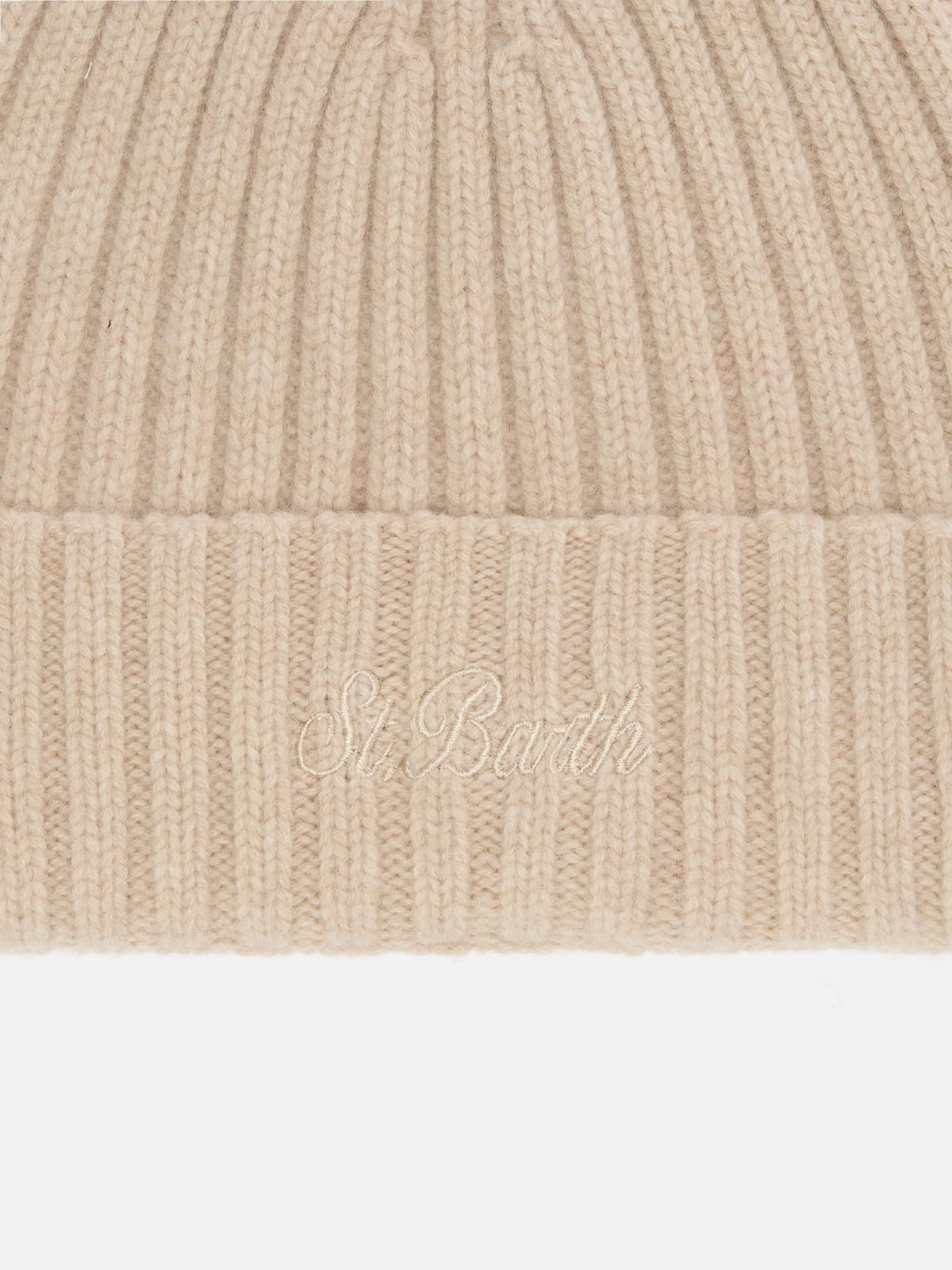 100% WOOL Wengen beanie in beige