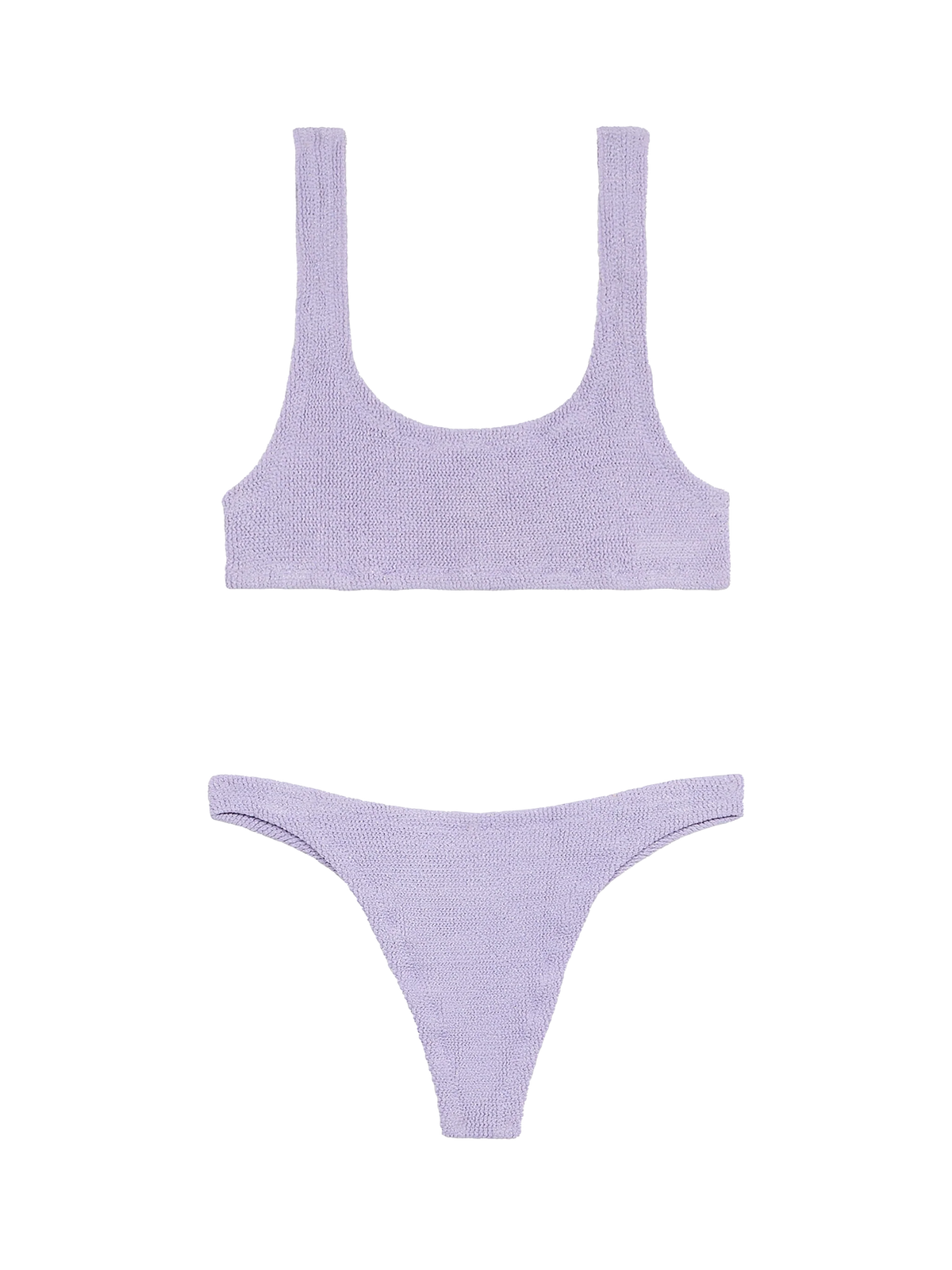 Bralette bikini Naima Naomi in lilac crinkle