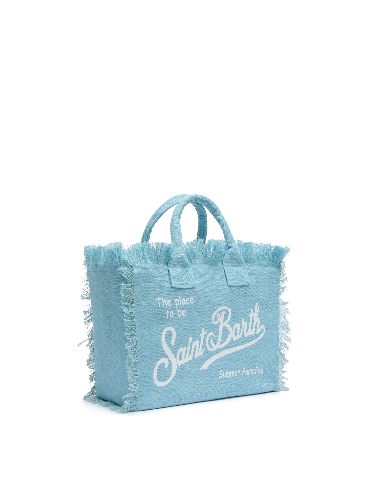 Colette light blue handbag in 100% LINEN