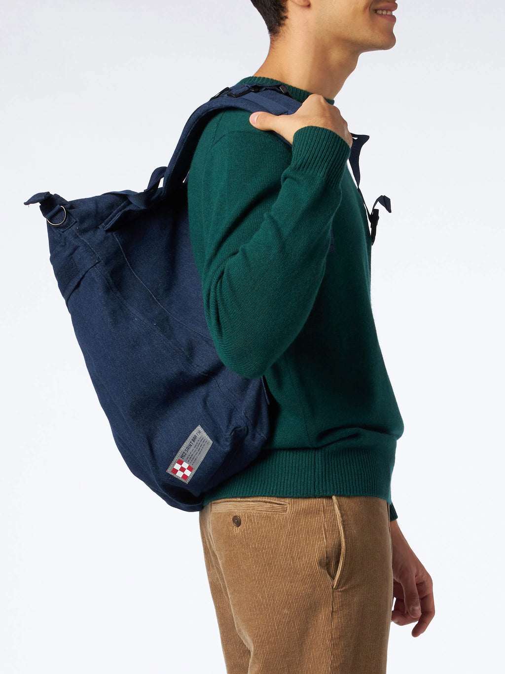 Denim canvas backpack Helmut