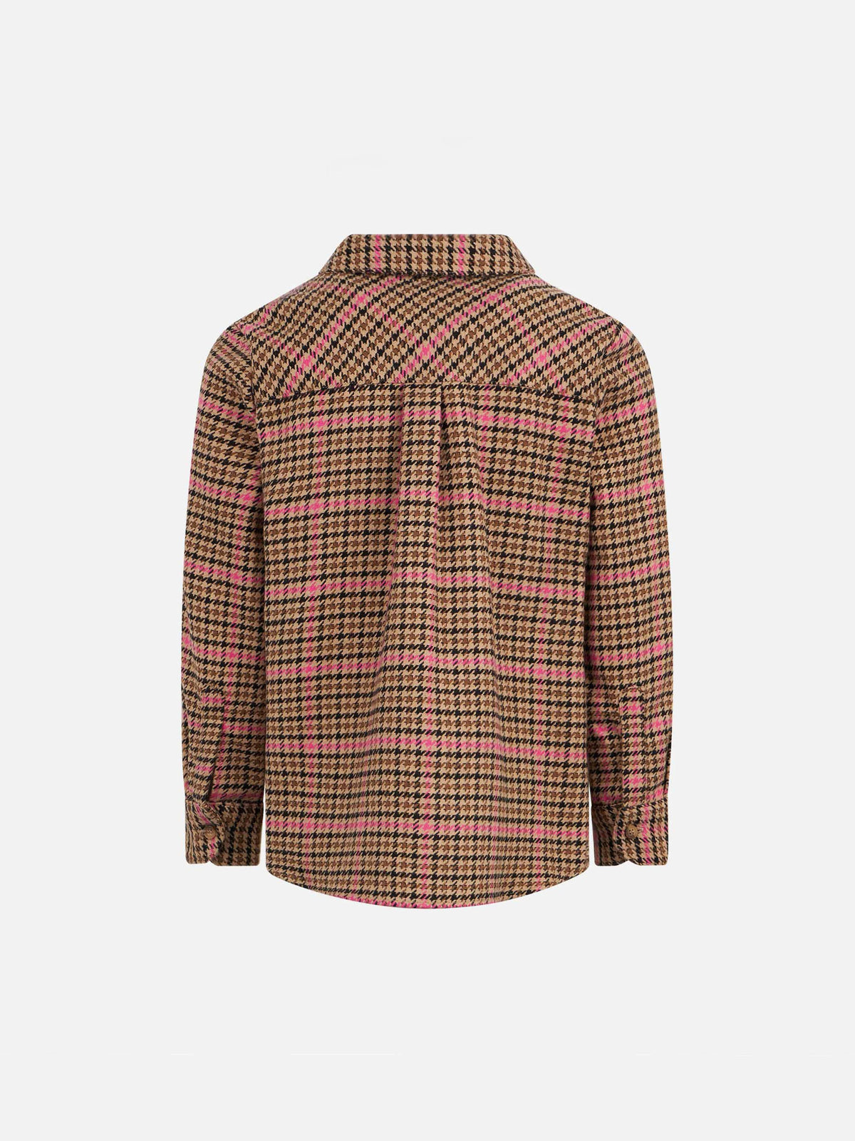 Girl faux fur jacket Aveline with heart print