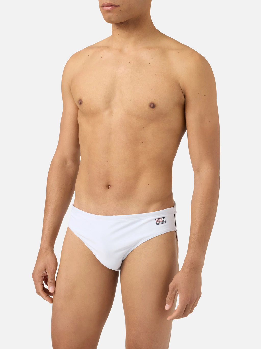 Cayo solid white swim briefs
