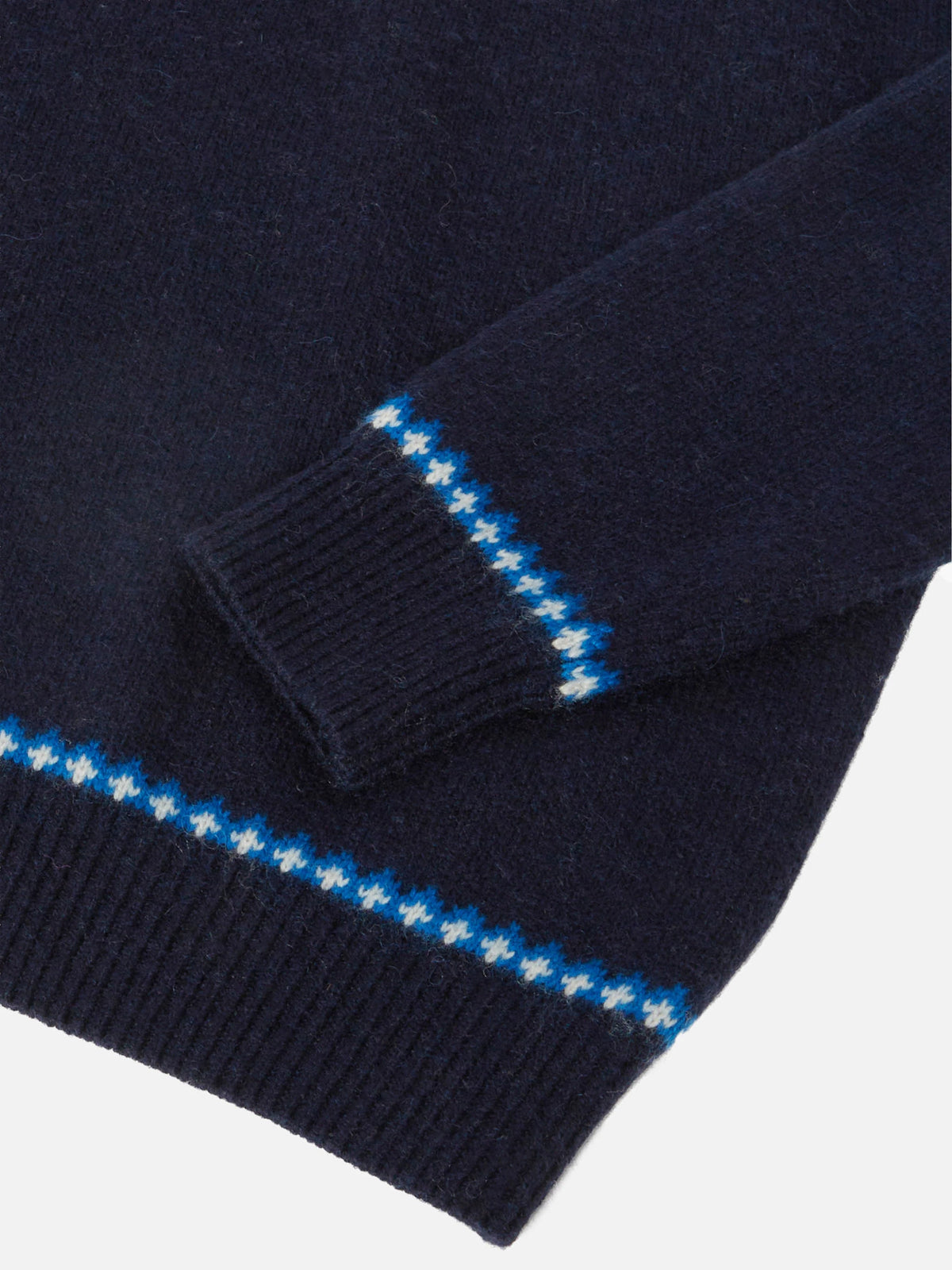 Alpaca sweater Douglas with fair-isle jacquard