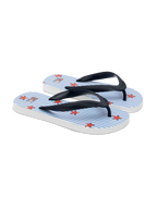 Flip flops with starfish print