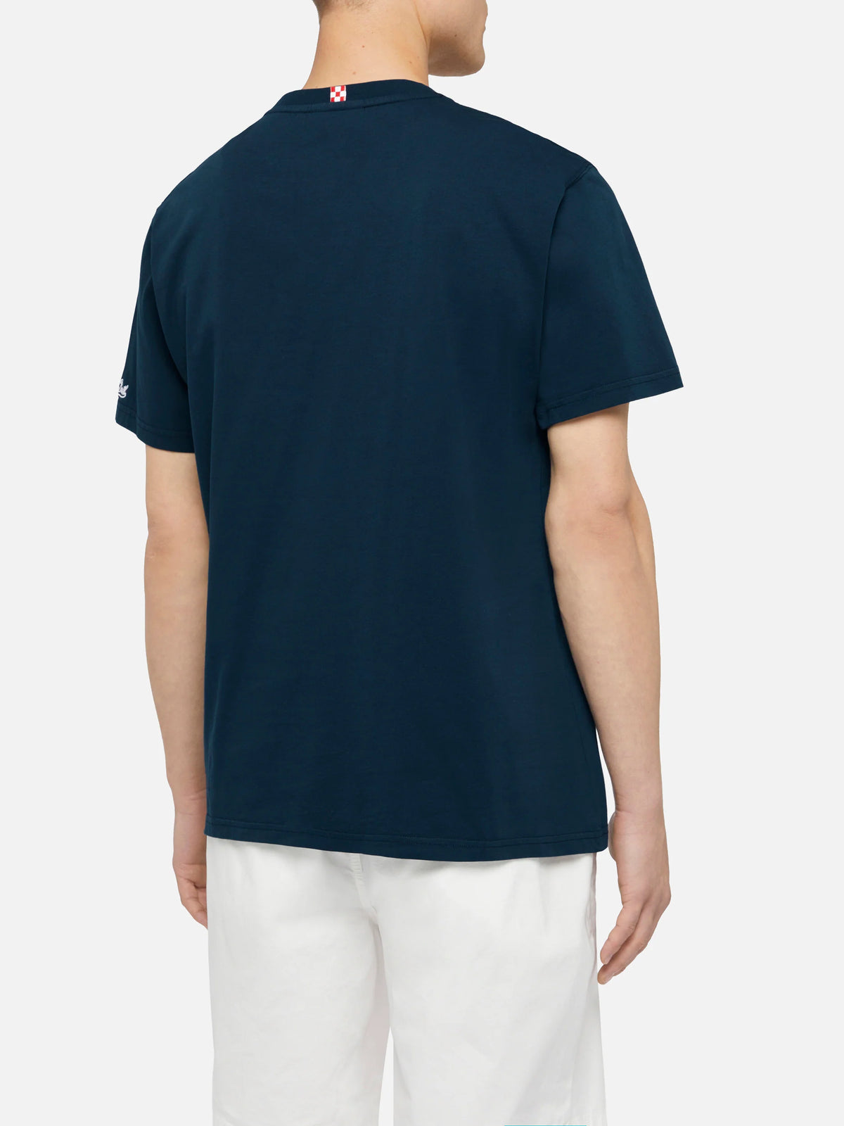 Cotton t-shirt Austin with embroidery and watch print