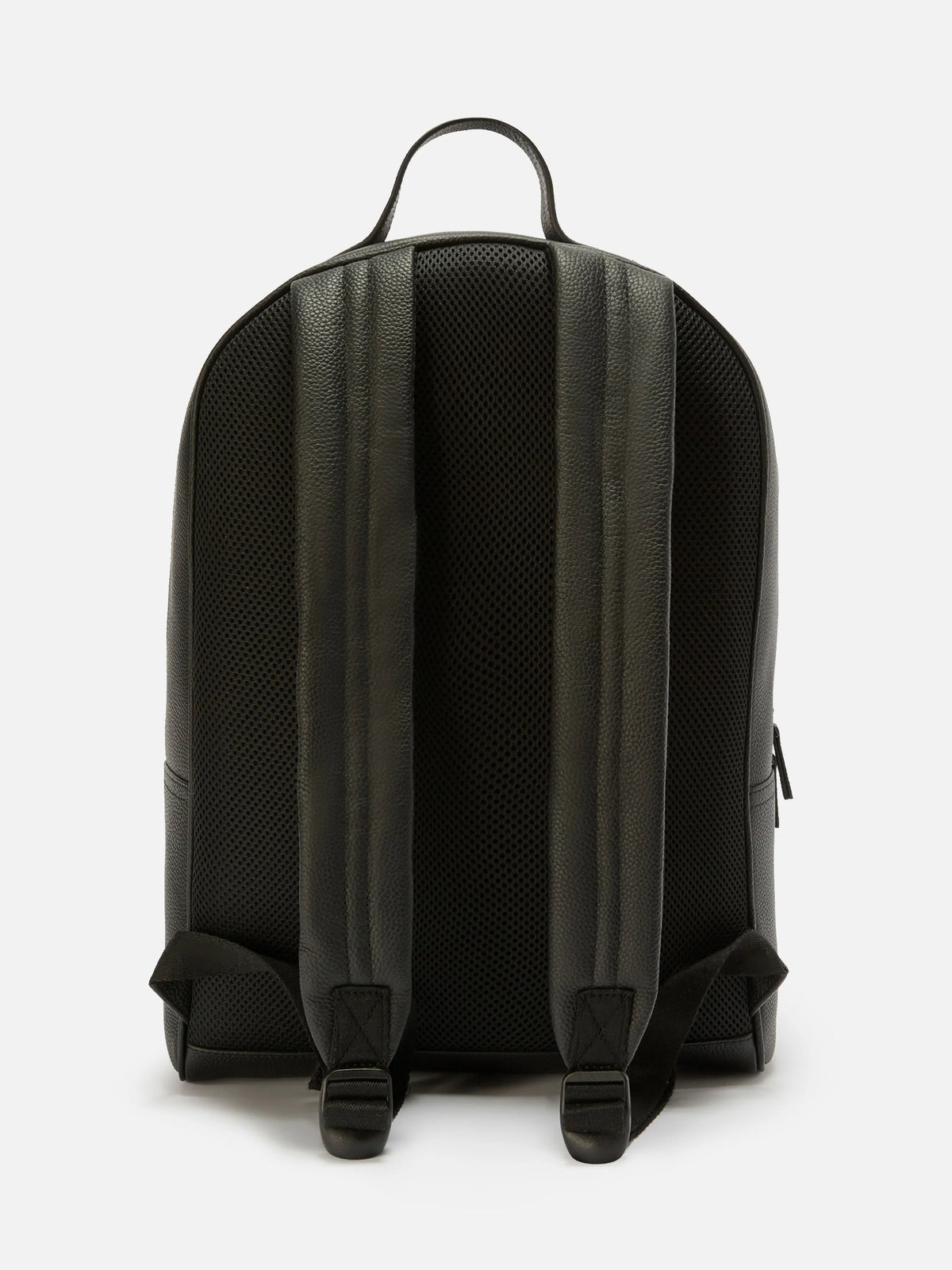 Backpack in black leather