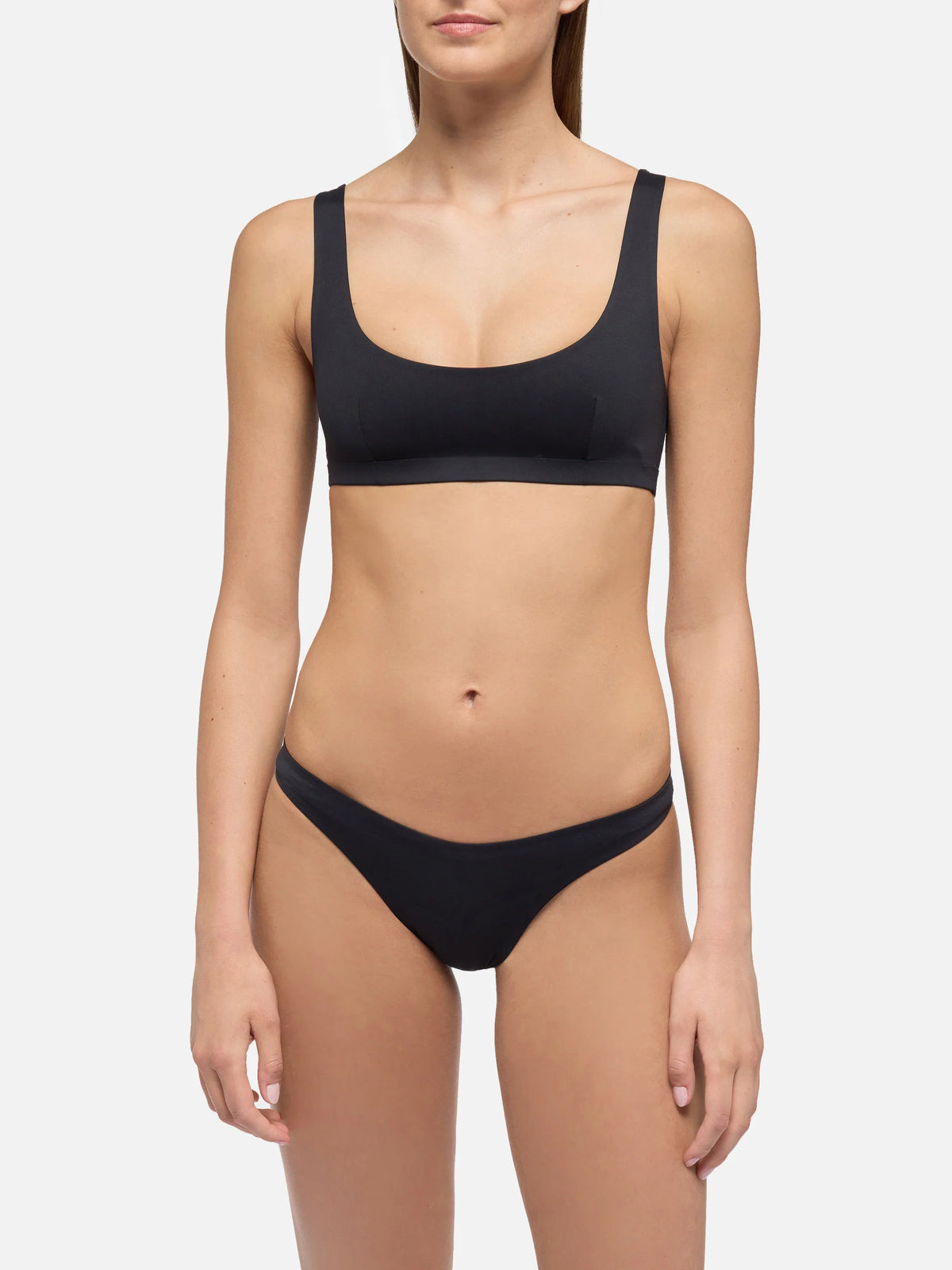 Minerva Afrodite black bralette bikini with heat sealed finish
