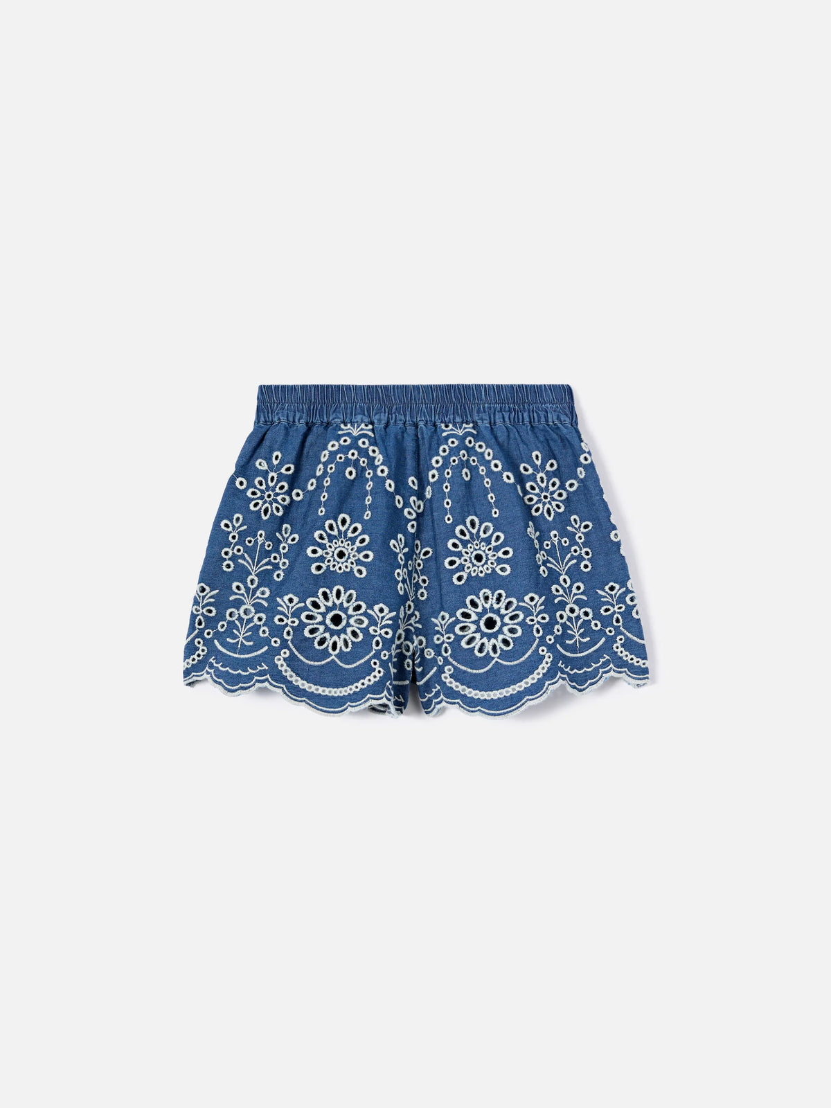 Amani Jr chambray shorts with embroidery