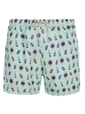 Lighting Micro Fantasy green watches and drinks print swim shorts