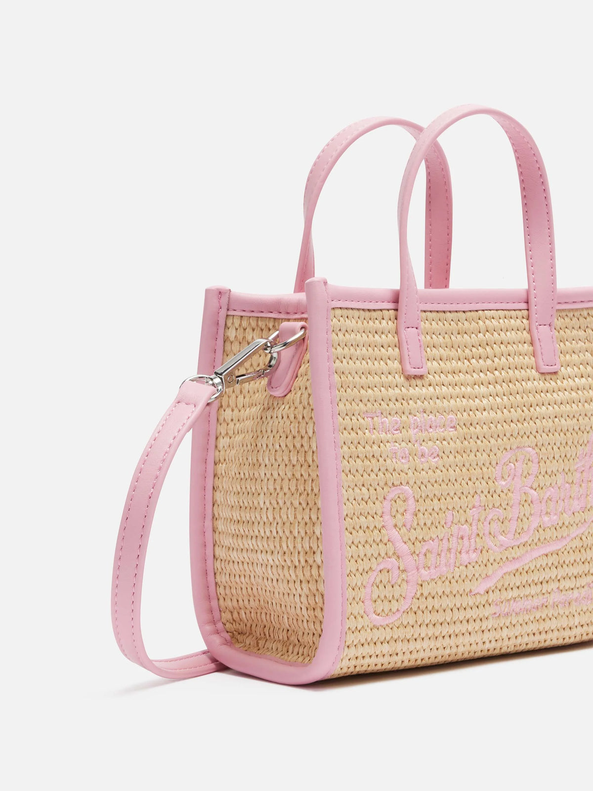 Vivian Mini Straw beige straw effect handbag