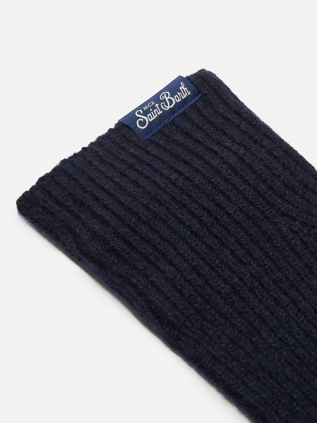 Long socks with red nordic pattern