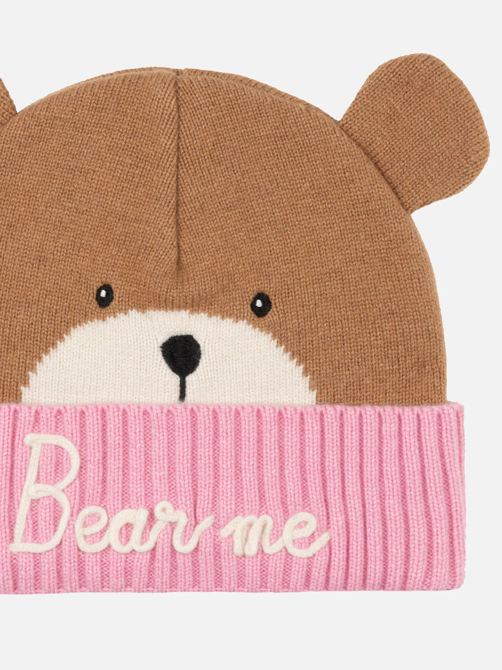 Girl pink crewneck sweater Danya with Courma lurex logo