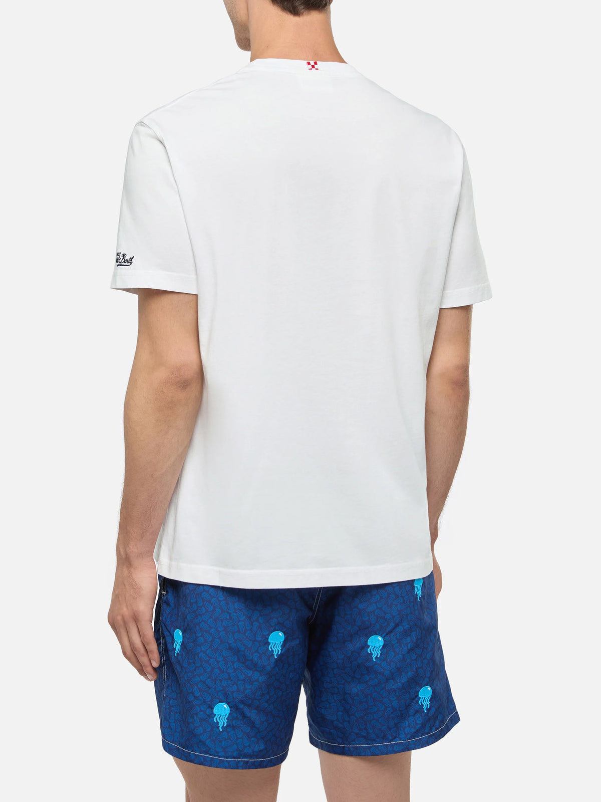 Classic fit cotton jersey t-shirt Portofino with Ancora tu embroidery | INSULTI LUMINOSI SPECIAL EDITION