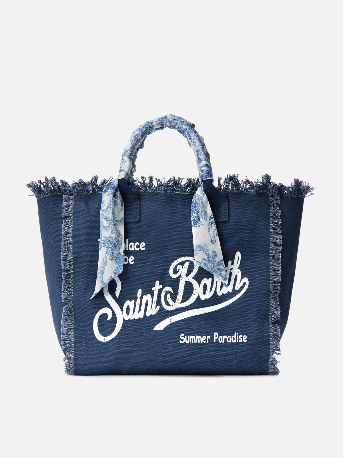 Aidan beach towel with toile de Jouy print and logo| Special edition