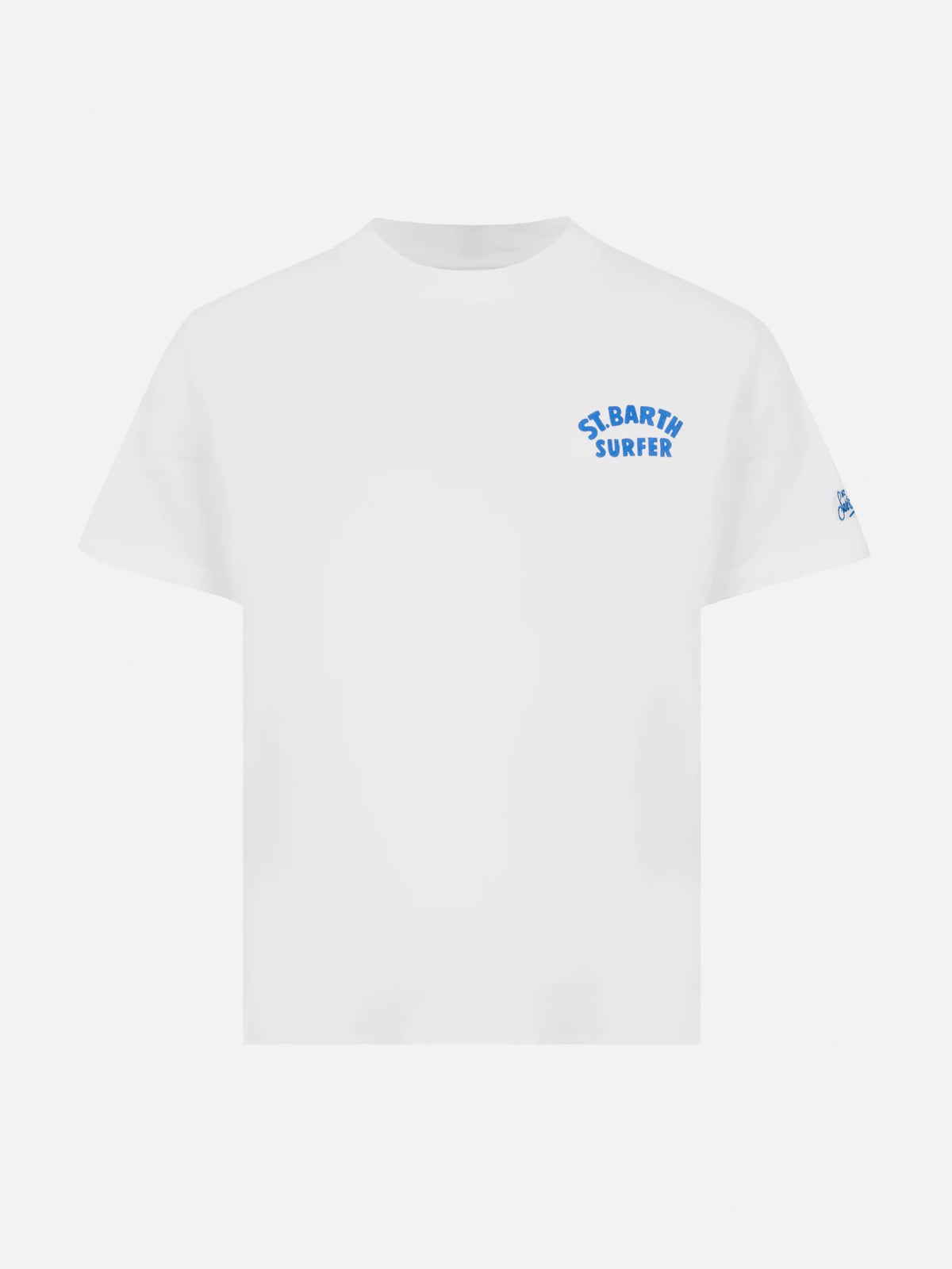 Cotton t-shirt with St. Barth surfer print