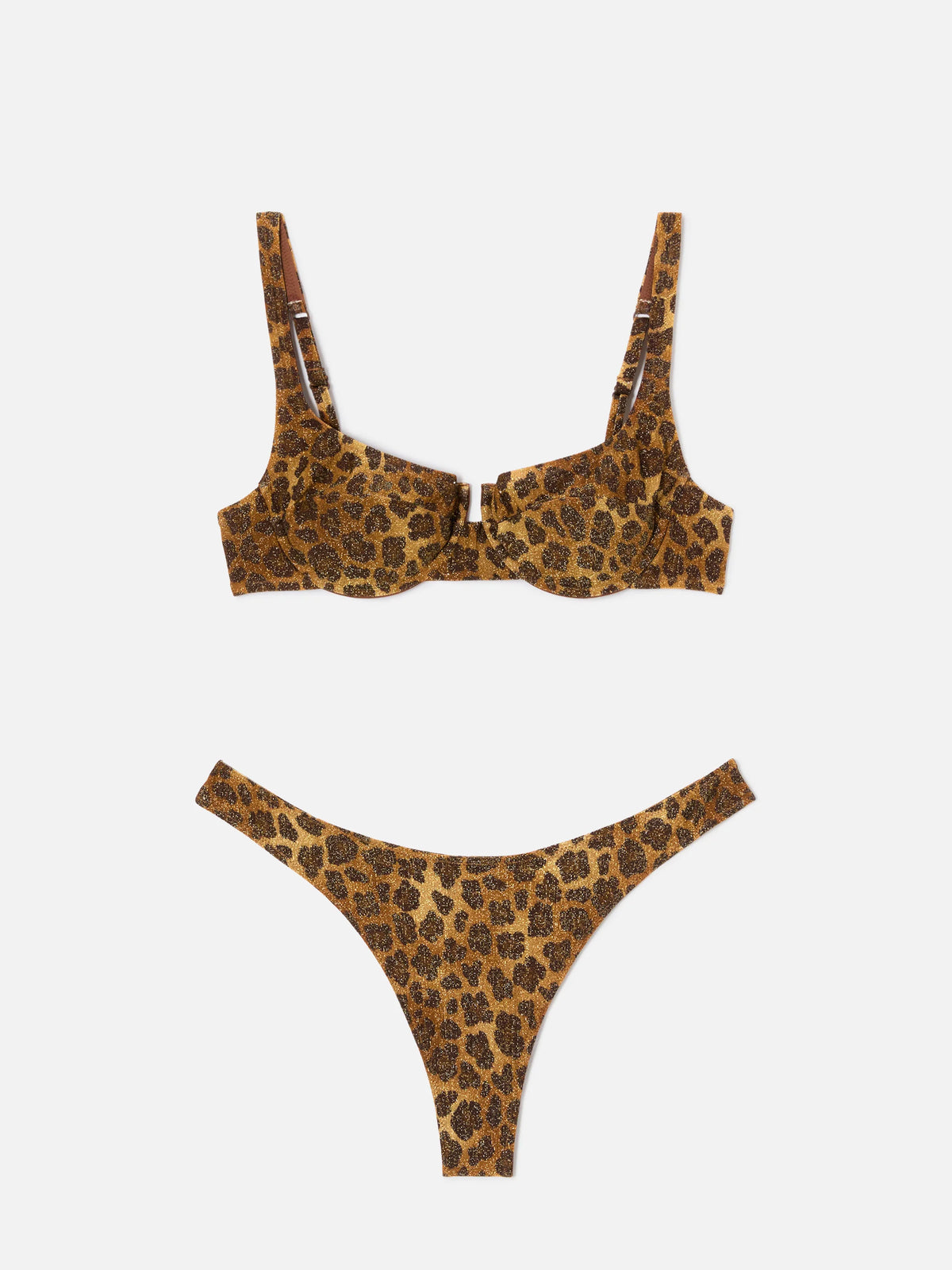 Amira Naomi animalier lurex bikini