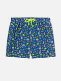 Boy swim shorts with retro games print