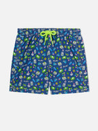 Boy swim shorts with retro games print