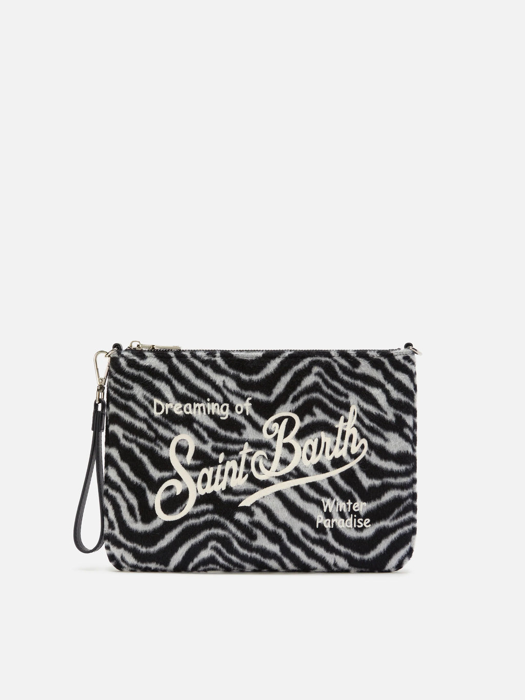 Parisienne Crossbody Bag in zebra wool blend