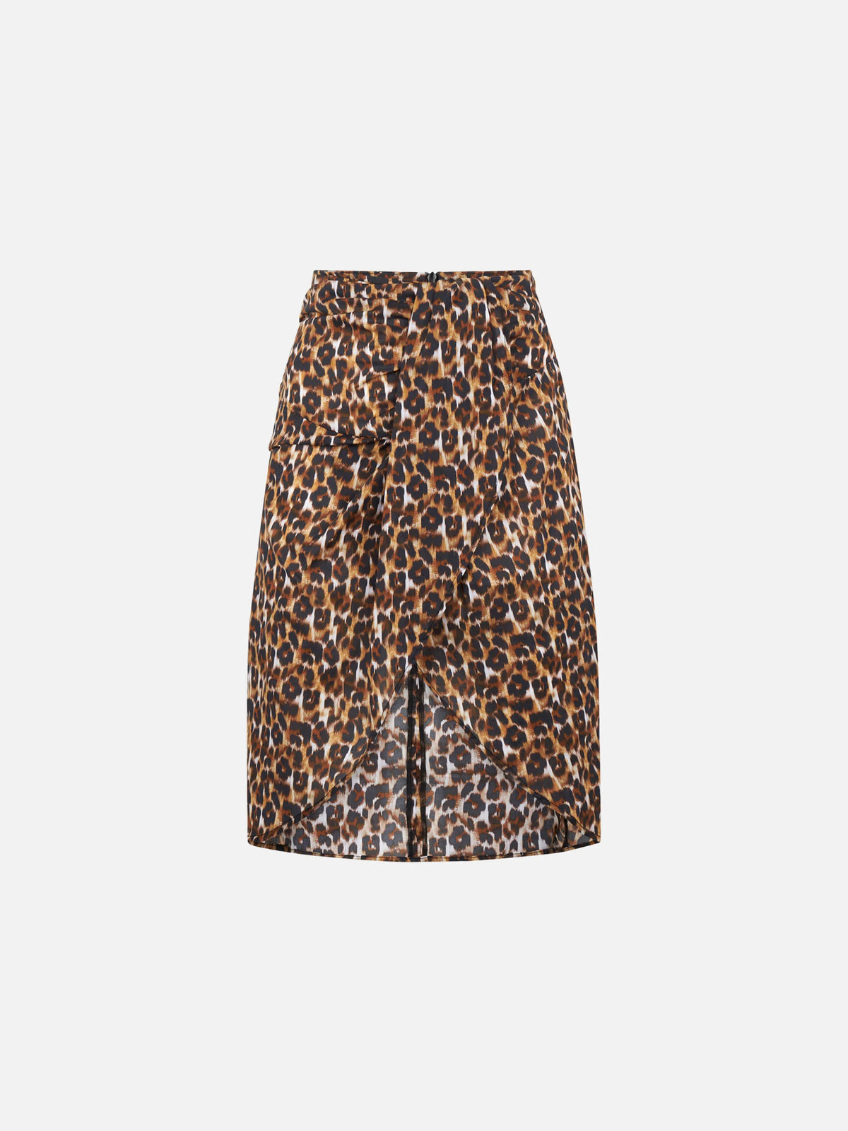 Amanda animalier midi skirt