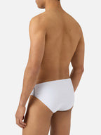 Cayo solid white swim briefs