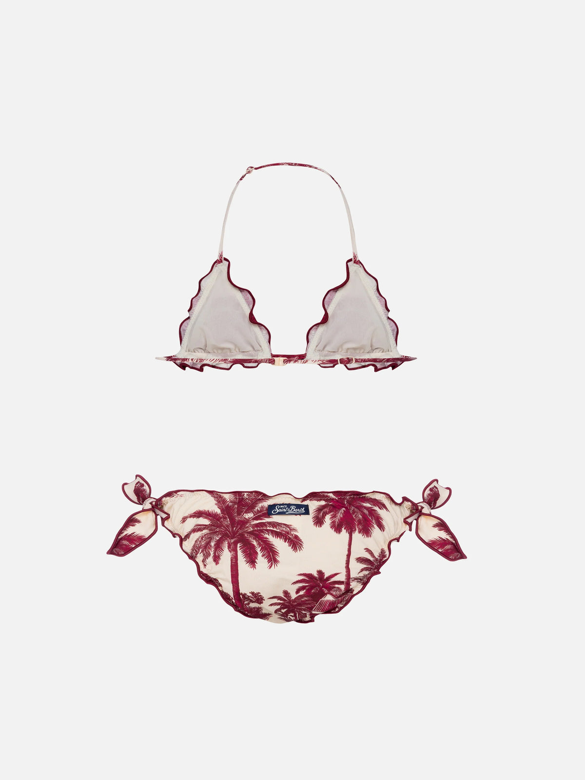 Cris classic triangle bikini with toile de jouy print | AI CO-CREATED DESIGN BY RICKDICK - POWERED BY RED-EYE