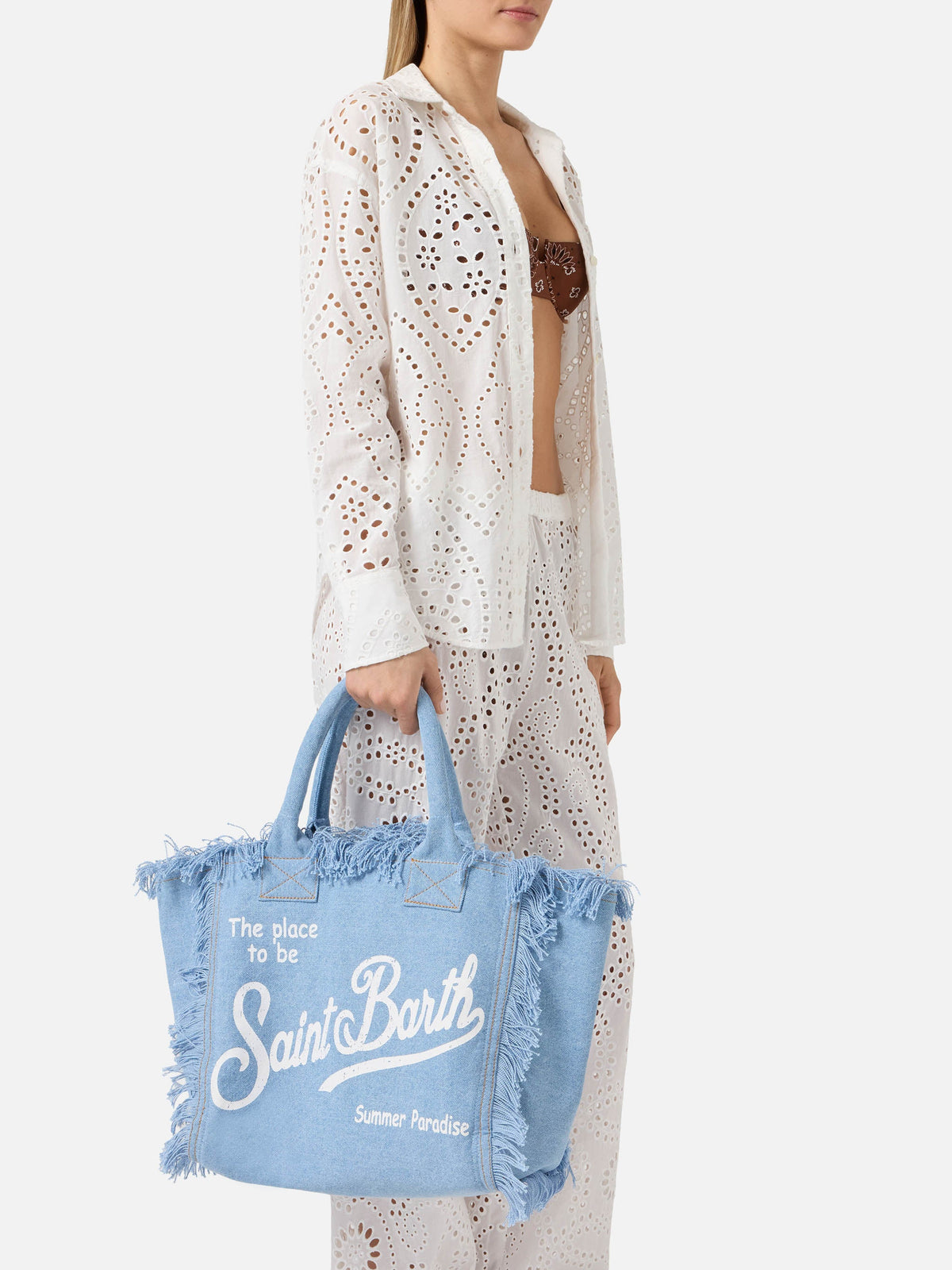 Light wash denim Vanity regular bag