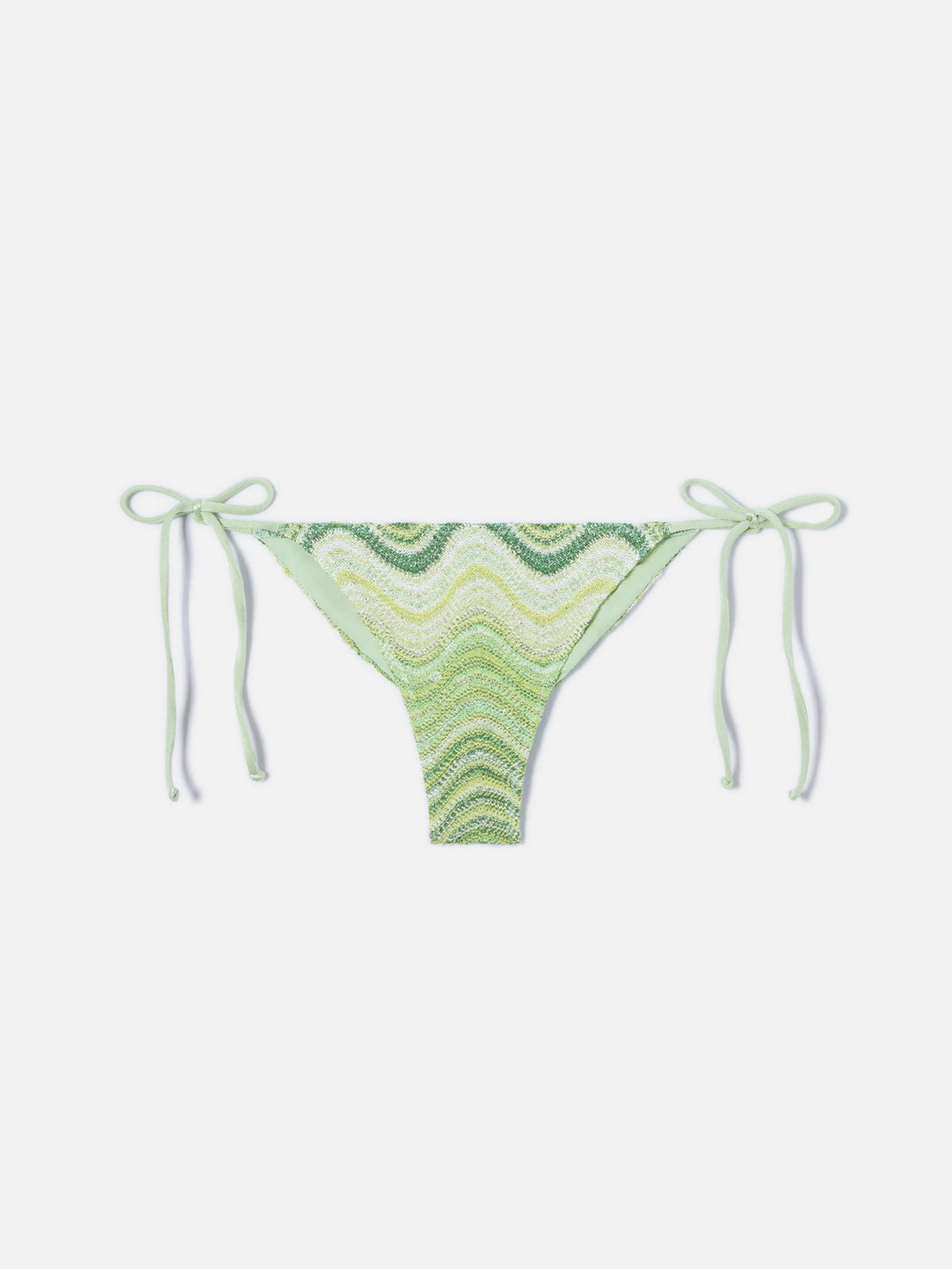 Leah Marielle green degradé raschel bikini with sequins