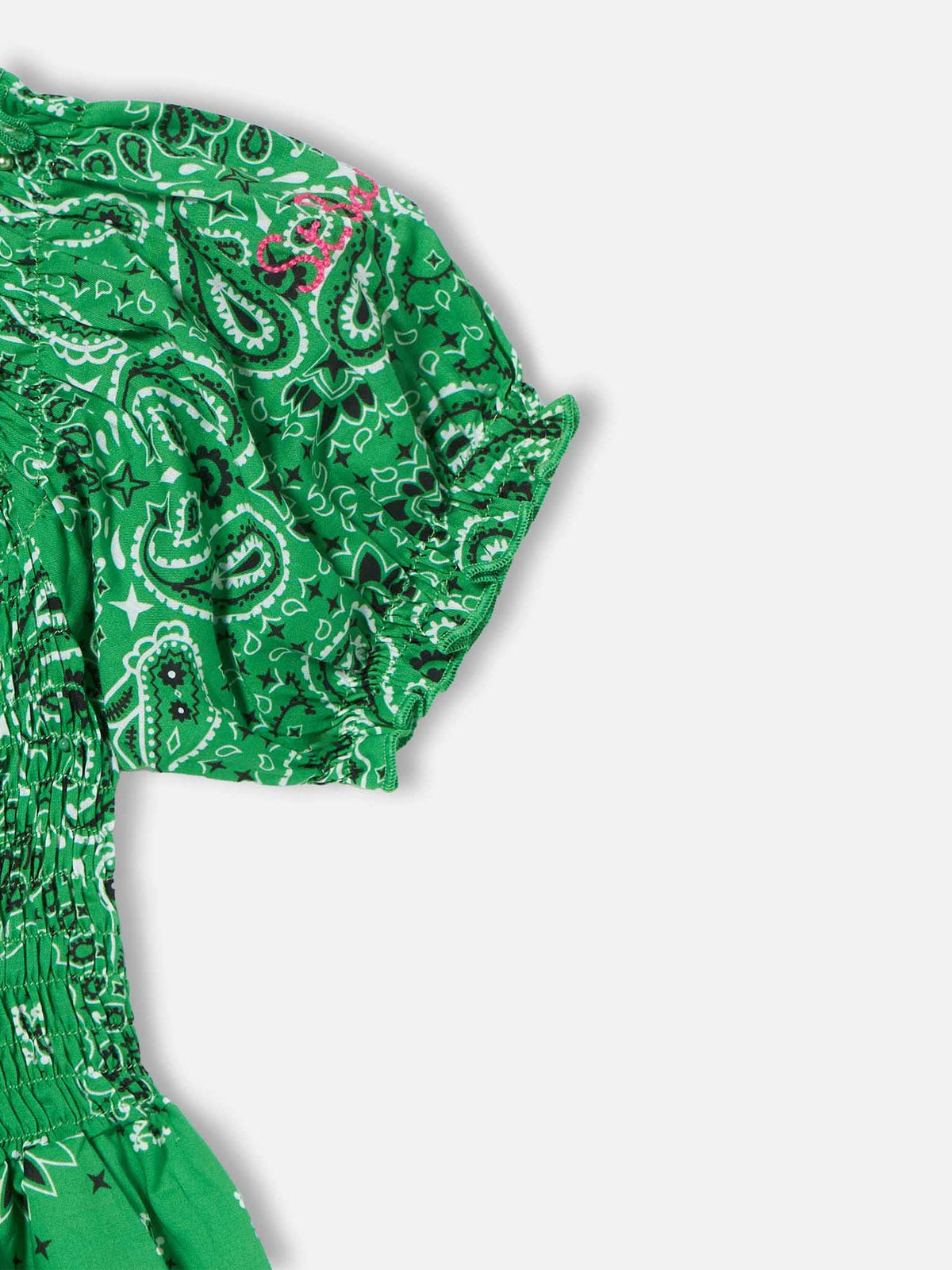 Cotton dress Dressy with bandana print