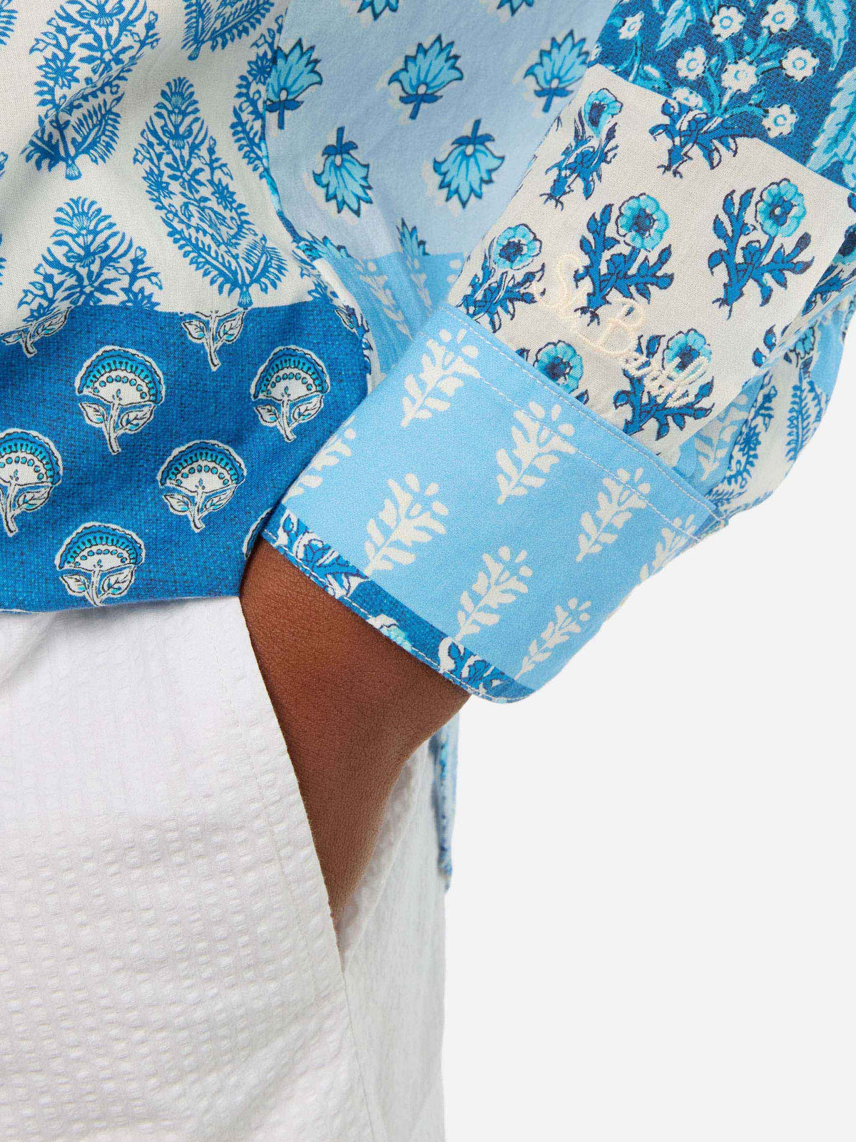 Brigitte flower-print cotton shirt