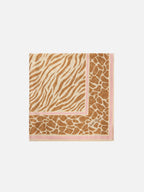 Leah Marielle Overlock with zebra print lurex bikini