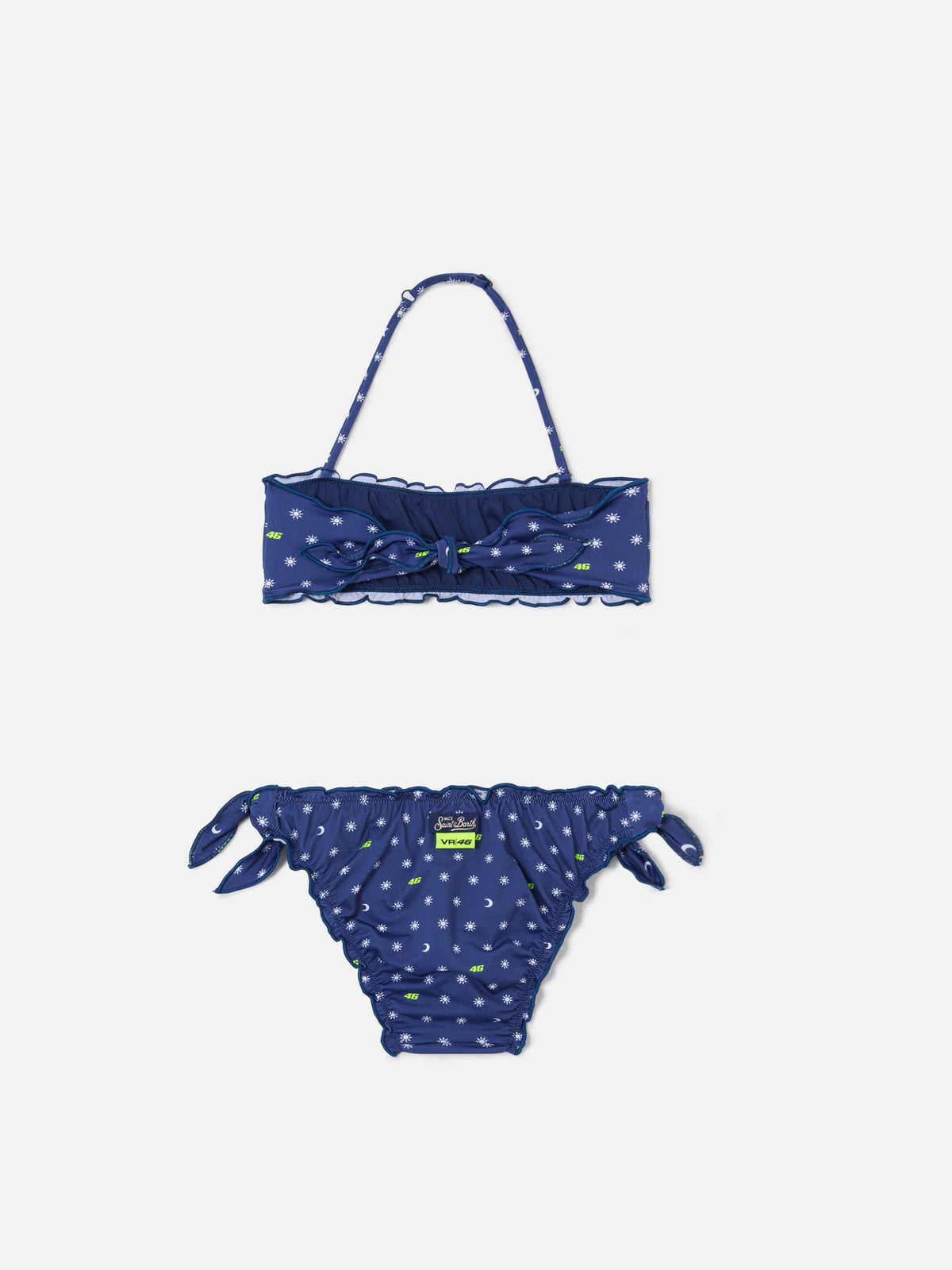 Emy navy blue bandeau bikini with VR46 print | VR46 SPECIAL EDITION