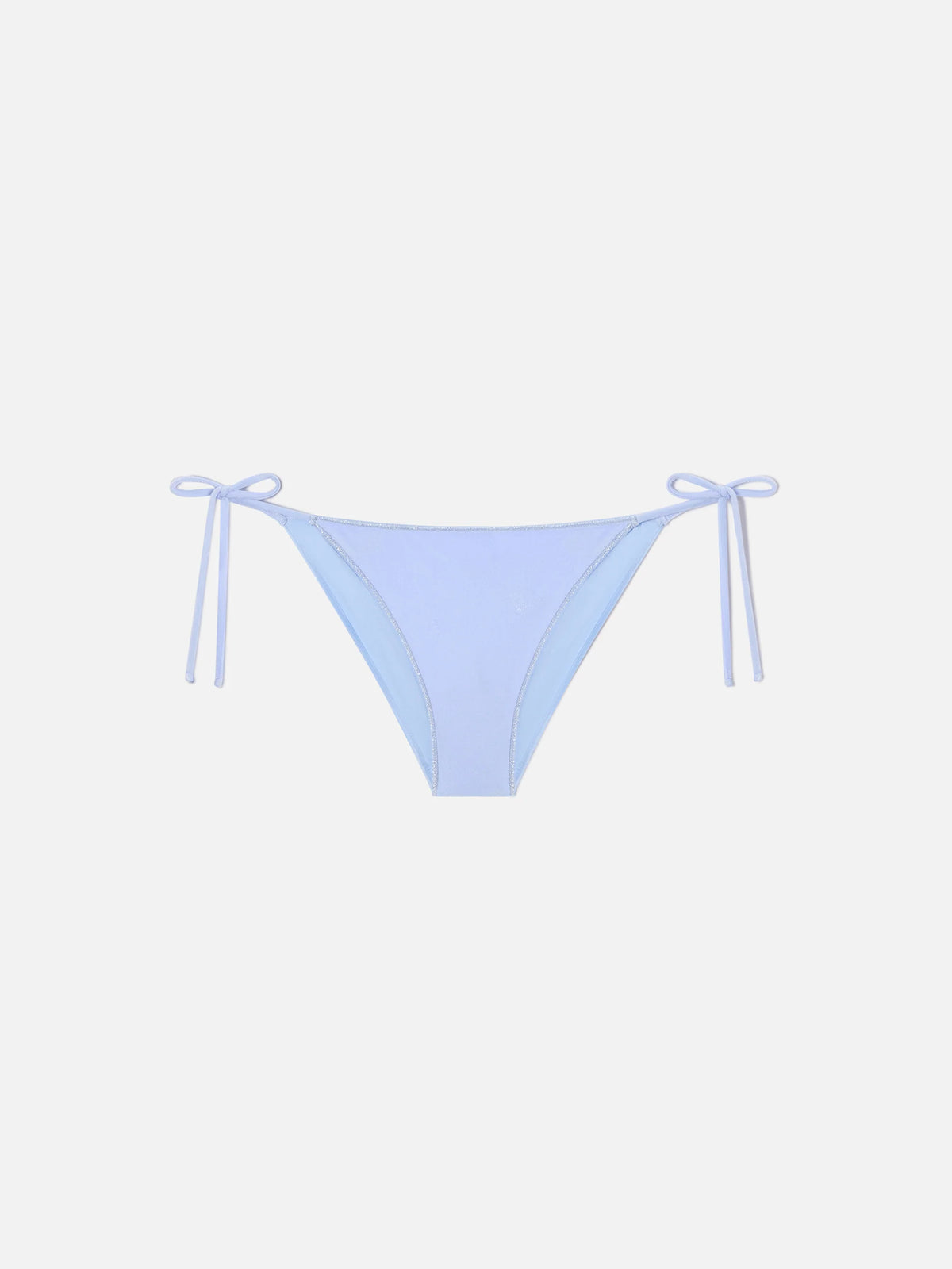 Leah Virgo Overlock bikini in light blue velvet