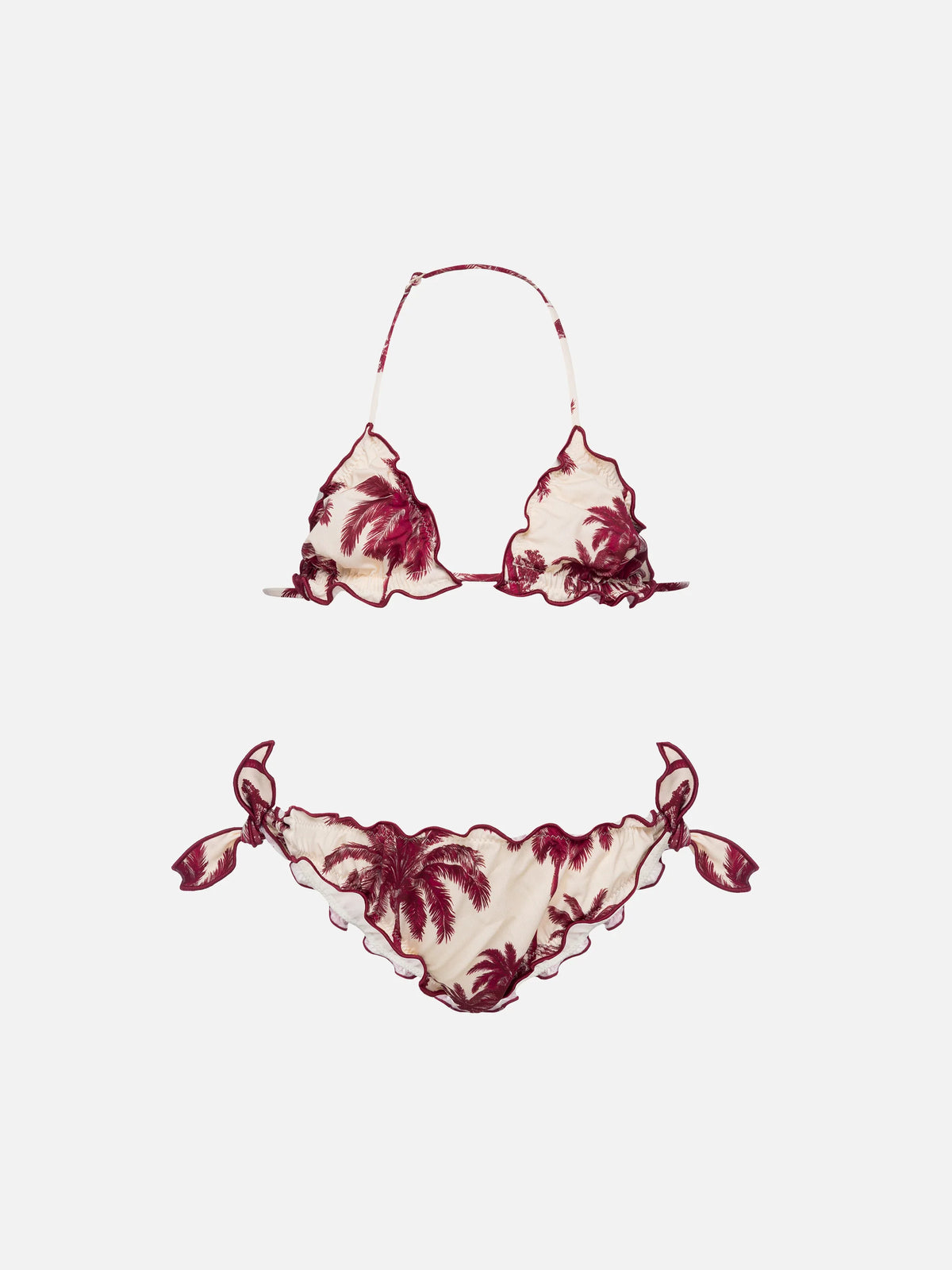 Cris classic triangle bikini with toile de jouy print | AI CO-CREATED DESIGN BY RICKDICK - POWERED BY RED-EYE