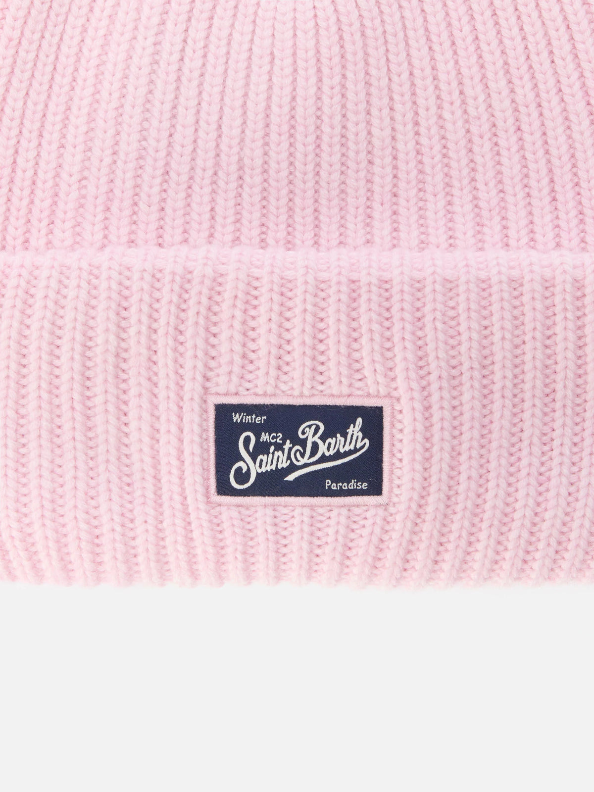 Berry W ribbed cashmere-blend beanie in pink