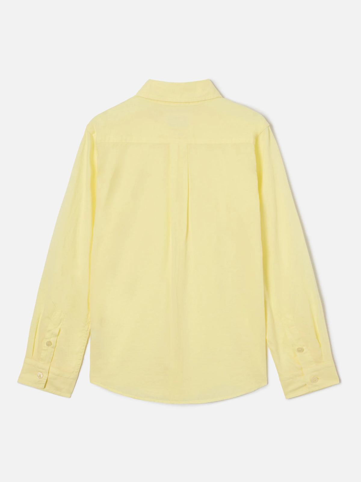 Butter yellow Chemise Jr shirt in cotton voile