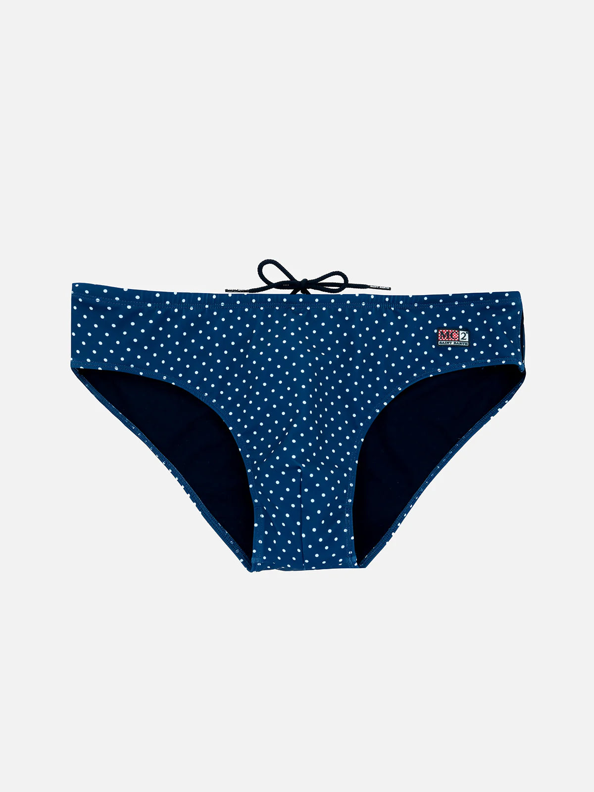 Cayo blue micro polka dot swim briefs
