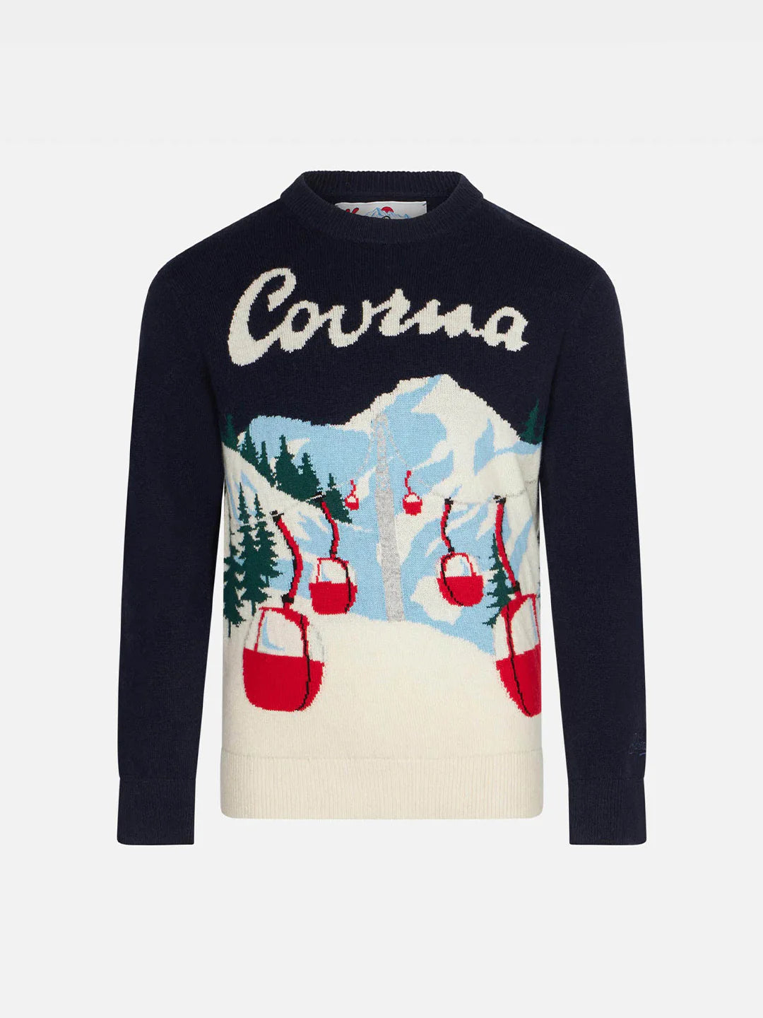 Boy sweater with Courmayeur jacquard