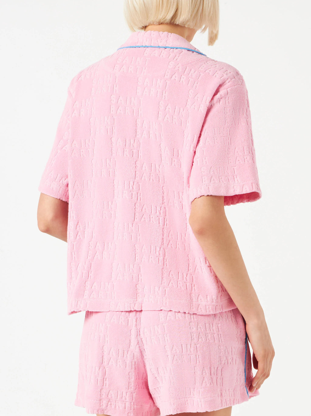 Whale terry cotton shirt with piping