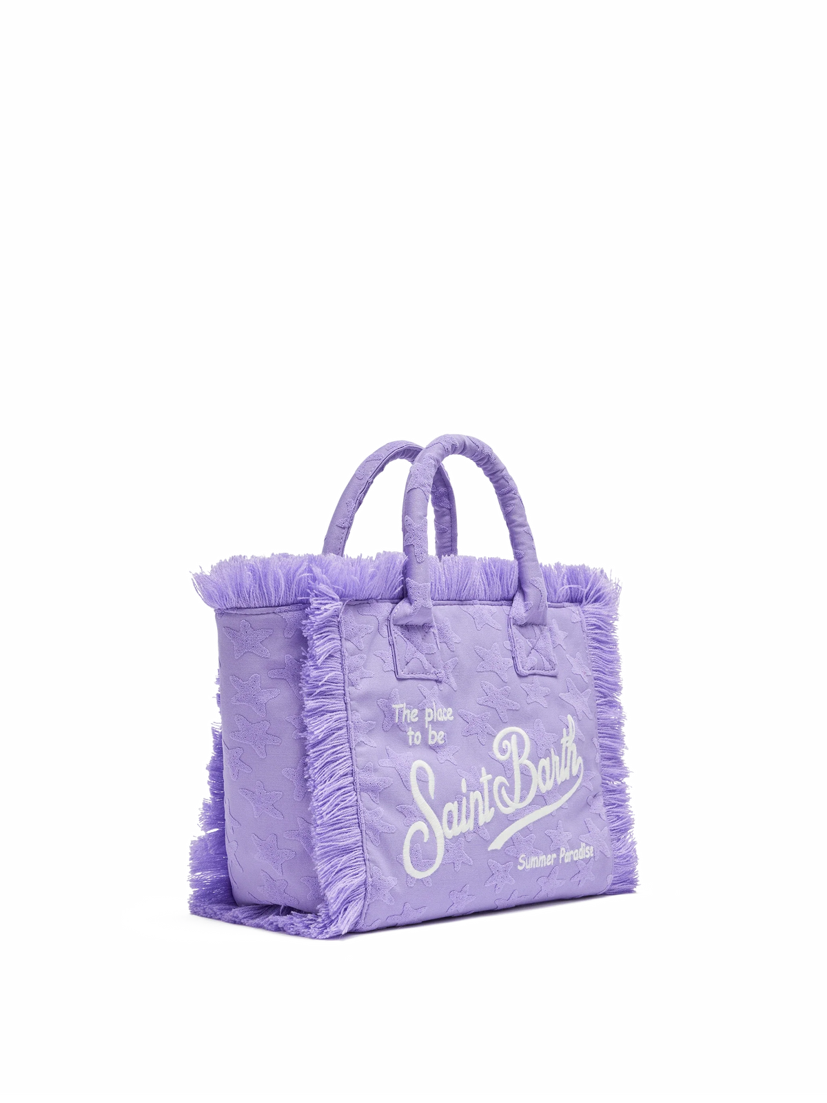 Colette Sponge lilac stars embossed terry handbag