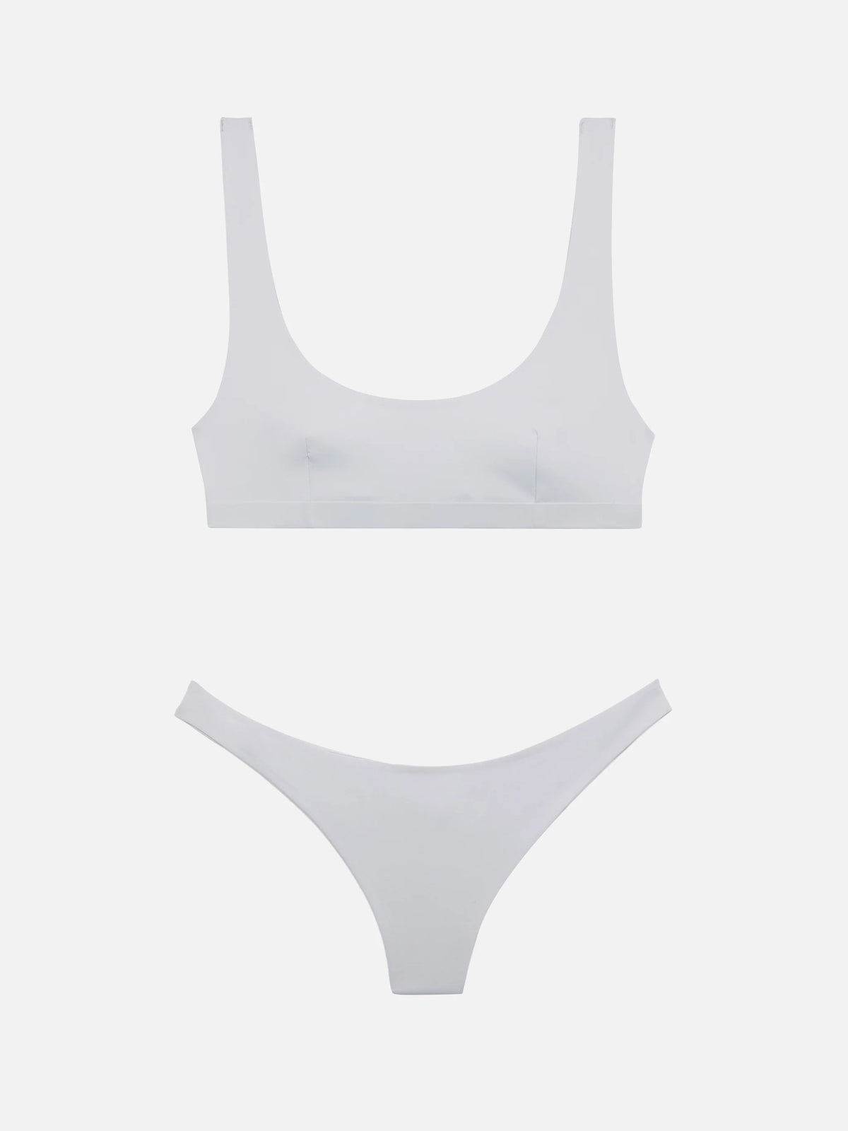 Afrodite Minerva classic heat sealed bralette bikini in silver