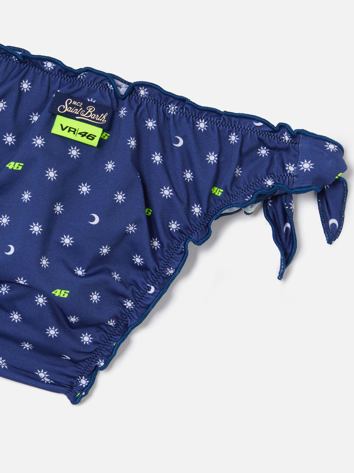 Emy navy blue bandeau bikini with VR46 print | VR46 SPECIAL EDITION