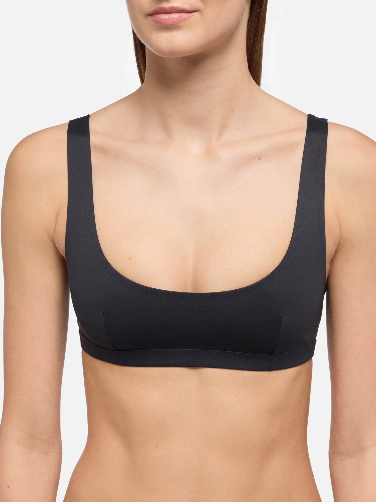 Minerva Afrodite black bralette bikini with heat sealed finish
