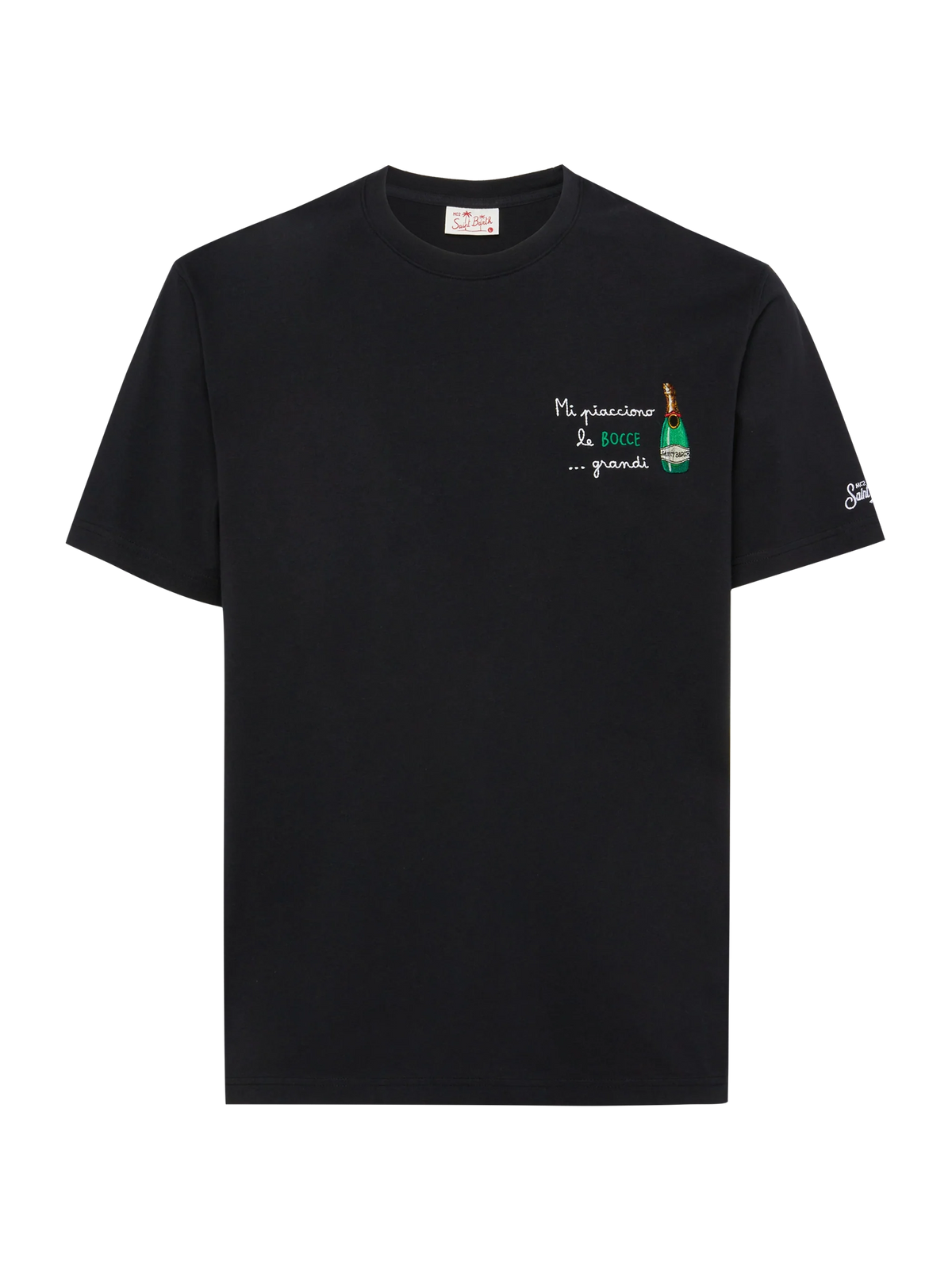 Classic fit cotton jersey t-shirt Portofino with Mi piacciono le… embroidery