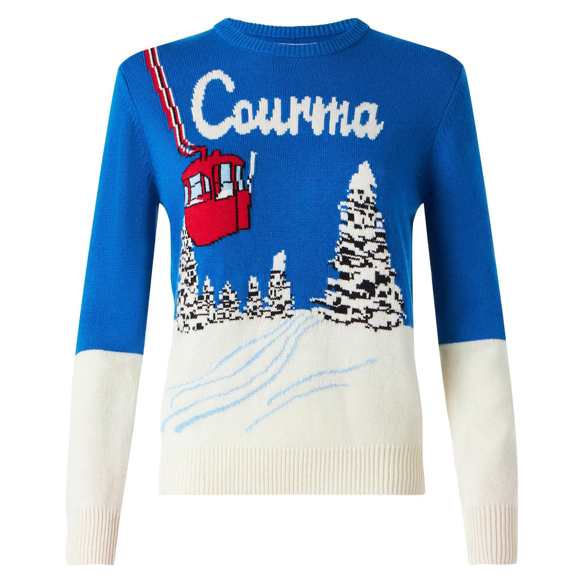 New Queen sweater with Courma postcard jacquard